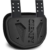 Football Back Plate for Shoulder Pads, Backplate Youth and Adult Football Players, Hard Shell Lower Back Protector with Contoured Foam, High-Impact Protection