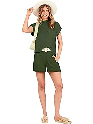 ANRABESS Women's Two Piece Summer Outfits Knit