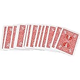 RED Back BLANK Face Magic Playing Cards by Bicycle by Royal Magic