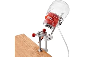 4E 4E's USA Dental Bench-Mounted Training Manikin (28 Teeth): Phantom Head Model with Desk Clamp, Head Base, Facemask & Drainage Tube, Ideal for Demonstration & Education