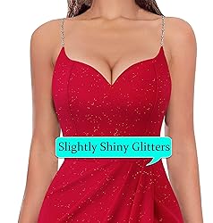 VFSHOW Womens 2024 Sexy Formal Prom Ruched Hight