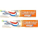 Aquafresh Extreme Clean Whitening Action Fluoride Toothpaste, Mint Blast, 5.6 oz (Pack of 2)