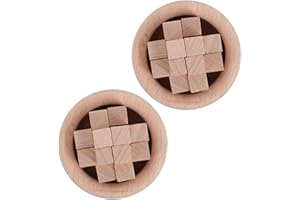 Veemoon Wood Essential Oil Diffuser 2pcs Set – Beech Wood Block Aroma Diffuser for Home, Yoga Room,