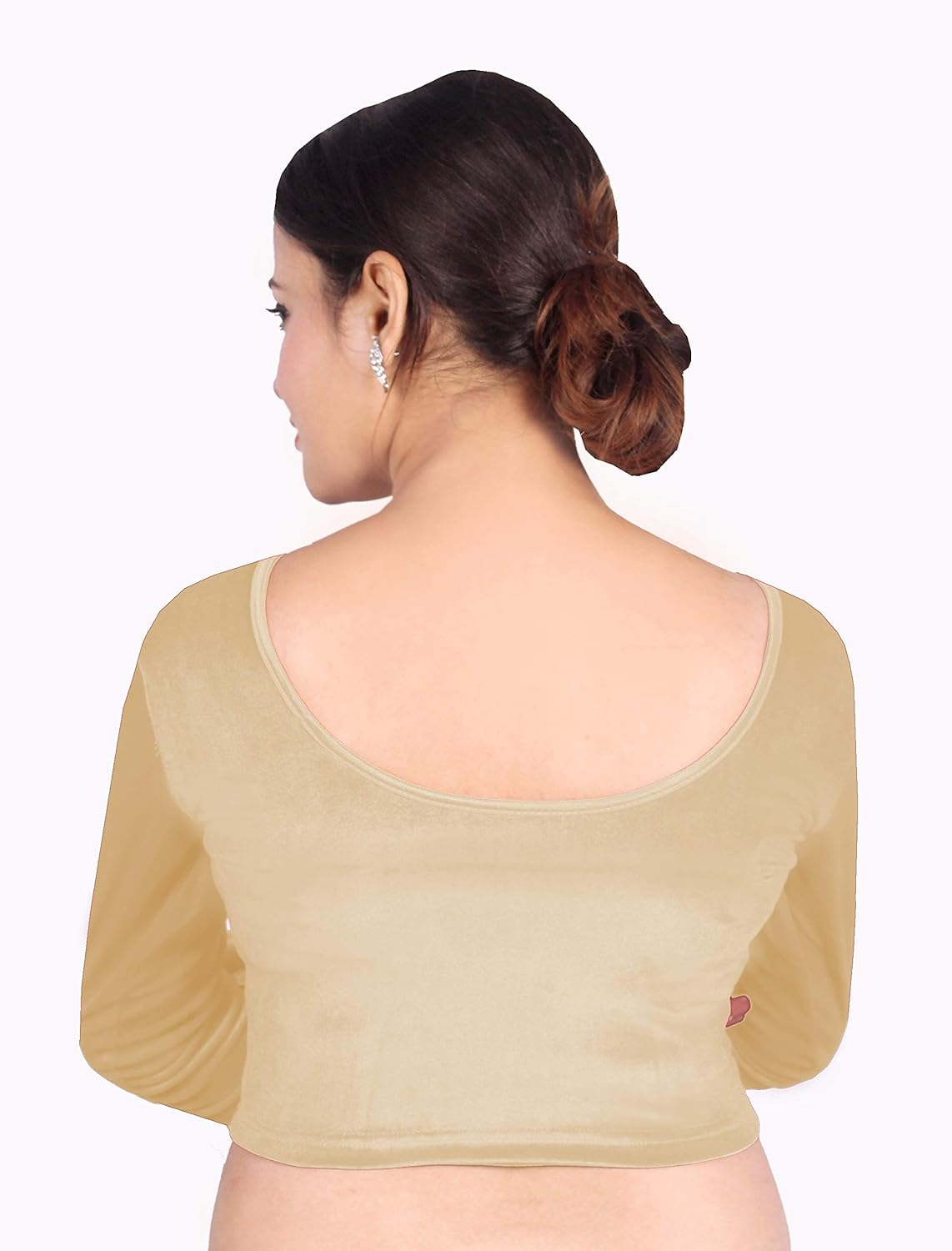 abhi women's cotton 3/4th sleeve velvet blouse.p