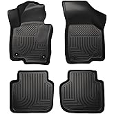 Husky Liners Weatherbeater Floor Mats | Fits 2012-2022 Volkswagen Passat | Front & 2nd Row, 4-pc Black - 98681