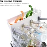 PandaEar Baby Bottle Drying Rack Vertical Space-Saving Grey view 4