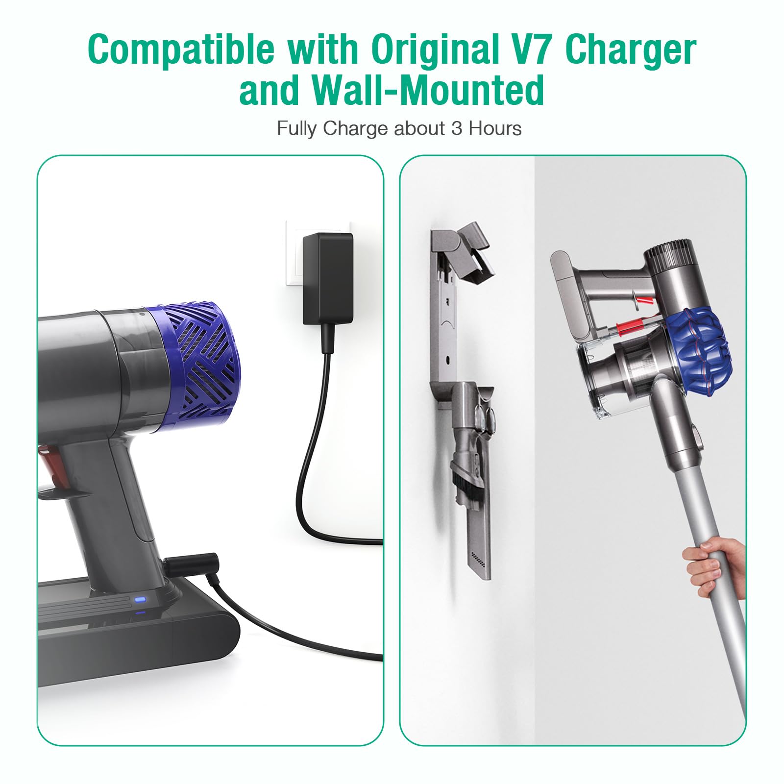 FirstPower 5.0Ah V7 Replacement Battery- Compatible with SV11 V7 Motorhead V7 Animal V7 Trigger V7 HEPA V7 Car+Boat V7 Absolute Handheld Vacuum Cleaners