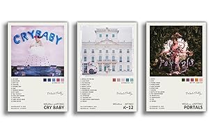 TOBIANG Cry Baby K–12 Portals Poster Music Album Cover Signed Limited Canvas Poster (Set of 3) Unframe:8inx12in(20x30cm)