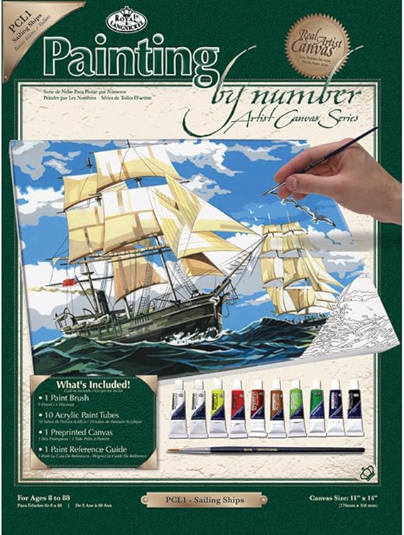 Royal & Langnickel Painting by Numbers Artist Canvas Series Sailing