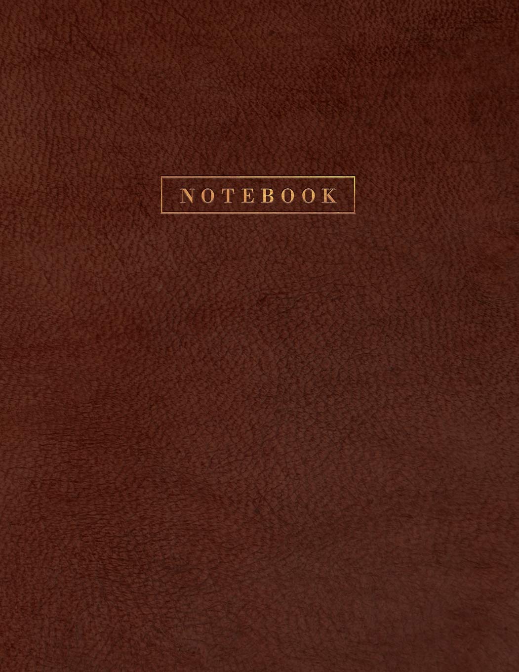 Notebook: Textured Leather Style Softcover Executive Notebook with Gold Lettering | 150 College-ruled Pages | 8.5 x 11 - A4 Size Journal (Notebooks & Journals)