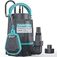 Aquastrong 1/2 HP Utility Pump 3159 GPH Submersible Water Pump with Float Switch, Draining Flooded Basement, Pool, Hot Tub, Pond, Garden Irrigation, 19ft Cord