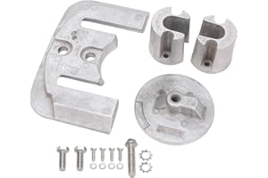 Outboard Motor Aluminum Anode Kit, Complete 17 Accessory Direct Replacement Meet OEM Standards for MerCruiser Bravo II III Dr