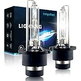 Innovited D4S HID Xenon Headlight Bulbs 6000K Cool White High Low Beam 66440 42402 42402WX,etc Replacement Bulb - Pack of 2