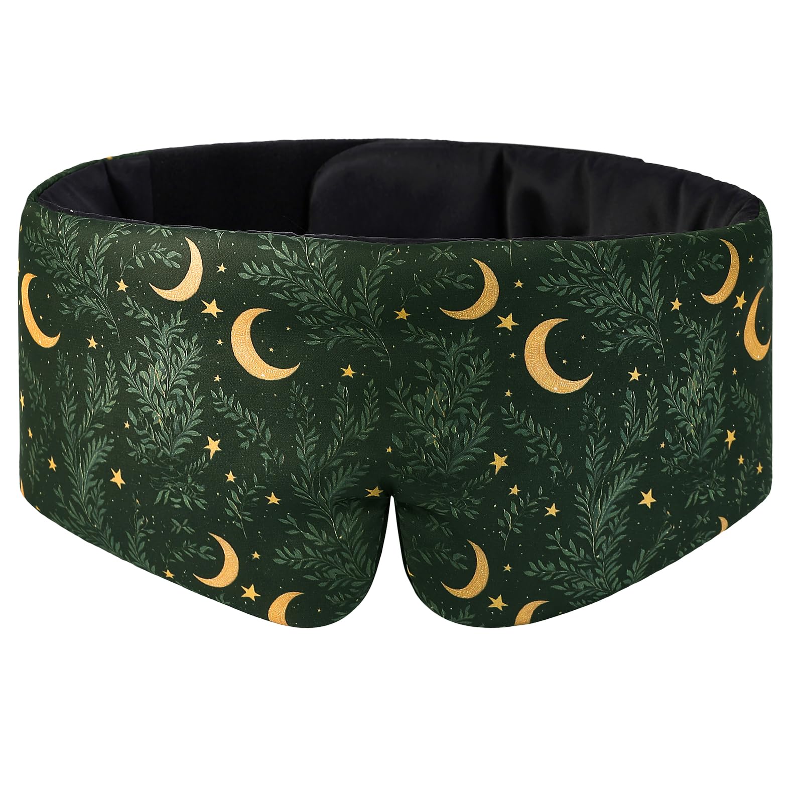 Photo 1 of ALASKA BEAR Wraparound Style Silk Eye Mask, Big Wide Headband and Large Coverage Sleeping Mask, No Side Buckles, Strapless(Silent Night)