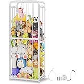 GRANNY SAYS Stuffed Animal Storage Tube, Stuffy Toys Shelf Zoo with Elastic Band, Large Stuff Animal Jail Organizer, Kids Toy