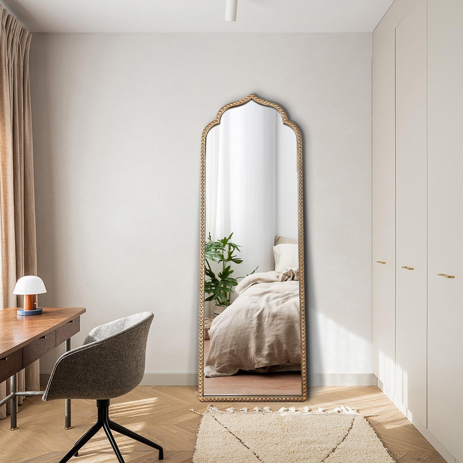 DAOYIJIAJU Large Gold Arched Mirror, 21