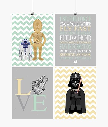 star wars nursery prints