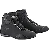 Alpinestars Sektor Waterproof Shoes, CE-Certified Casual Riding Footwear, 9, Black