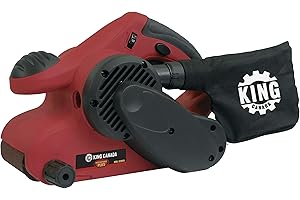 King Canada Variable Speed Belt Sander, 3-Inch x 21-Inch, Comes with 1 Sanding Belt and 1 Dust Bag (8356VS)