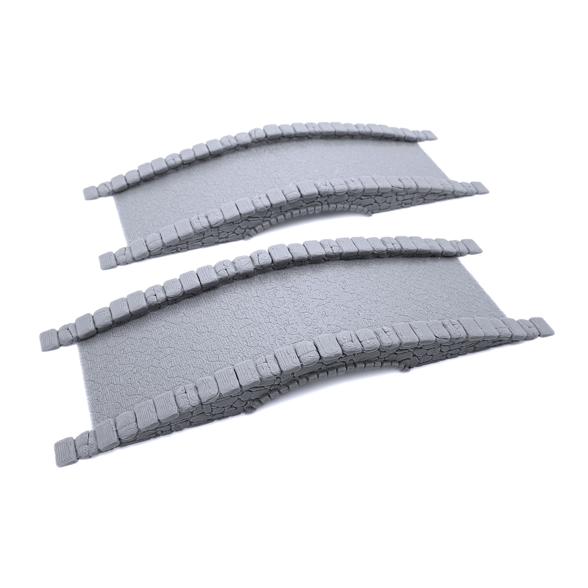 EnderToys Cobblestone Bridges, 3D Printed Tabletop RPG Scenery and Wargame Terrain for 28mm Miniatures