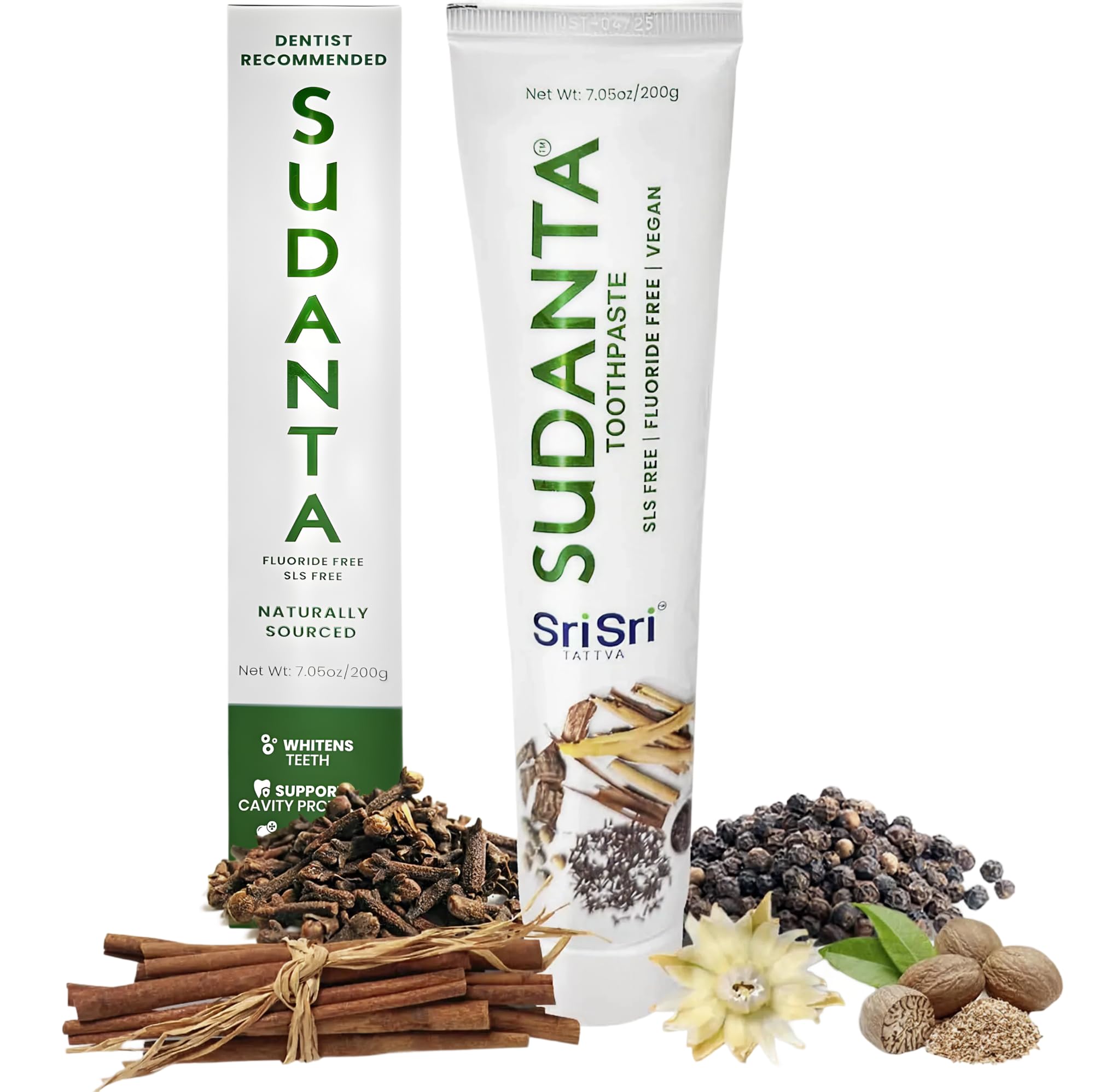 Sudanta Toothpaste - 100 % Vegeterian, Holistic Dental Care, Ayurveda