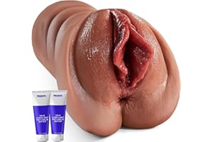 BIG SHOCKED Pocket Pussy Male Masturbator, Extended 5D Textured Tunnel Sex Toys for Men, Sex Doll with Realistic Vagina & Anu