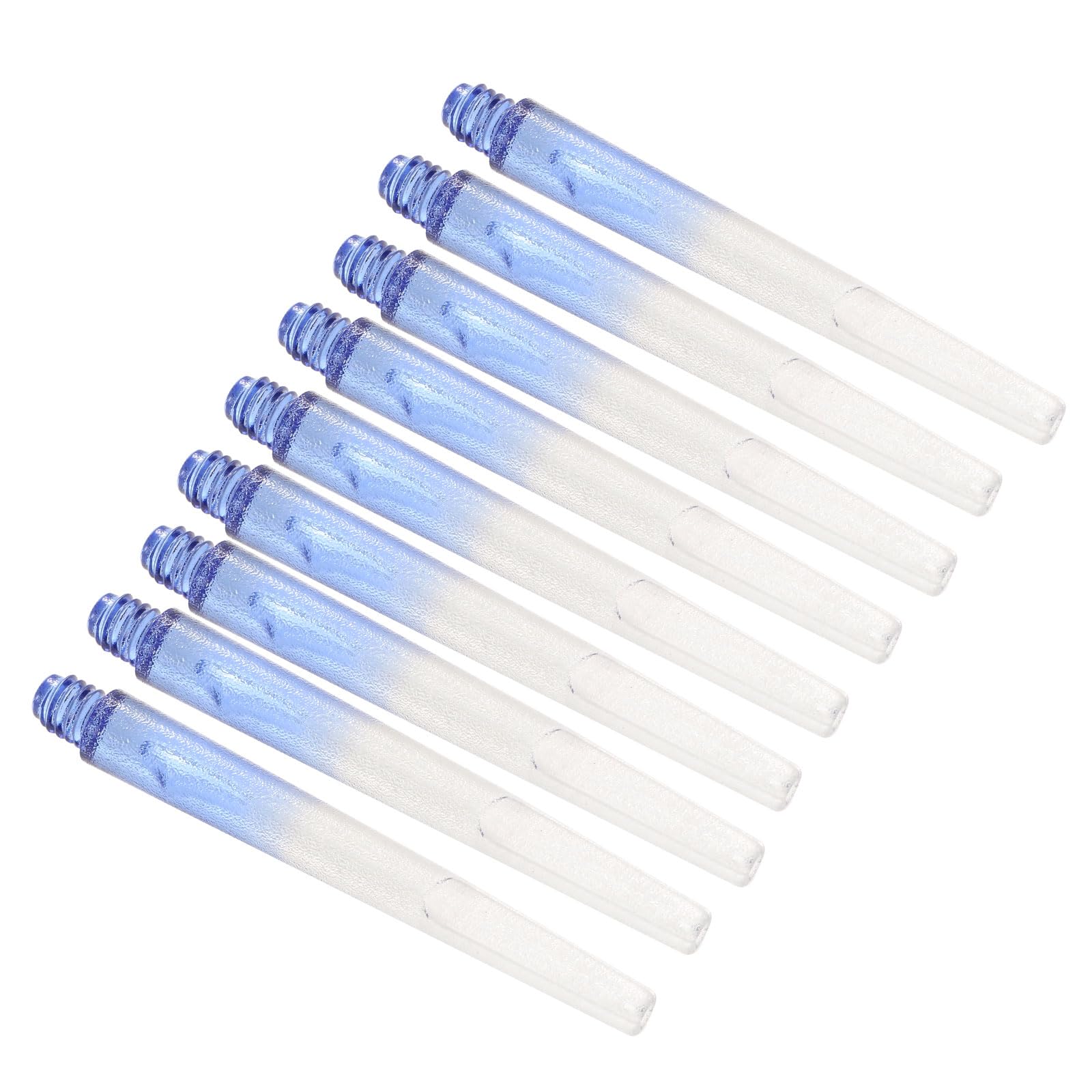 PATIKIL 45mm Dart Shafts, Medium 2BA Thread Nylon Dart Stems Dart Accessories for Steel Tip - 9 Pack (White, Blue)