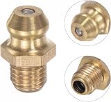 sourcing map Brass Straight M6 x 0.75mm Thread Hydraulic Grease Fitting view 4