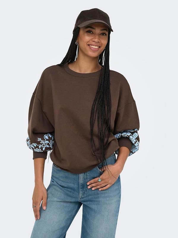 ONLBROOKE Felpe Marrone S