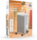 Daewoo 2000W Oil Filled Radiator with Thermostat White view 6