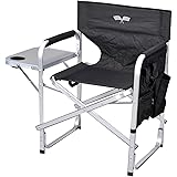 Amazon Com Kamp Rite Director S Chair With Side Table Blue Sports Outdoors