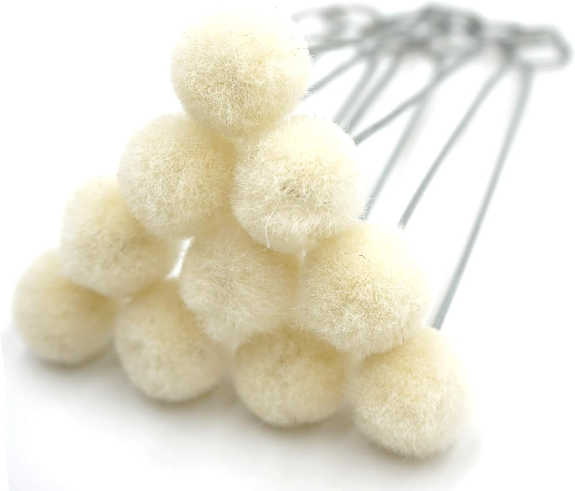 INNETOC60 Pack Lint Wool Dauber for Leathercraft ,Sealers,Paint Scrapbook Projects (Medium Roud)