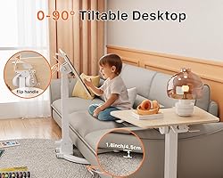 JOY worker Foldable Mobile Standing Desk, Pneumatic