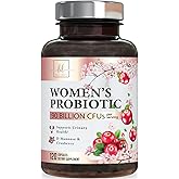 Probiotics for Women Digestive Health Support - 90 Billion CFU Women's Probiotic, 16 Strains, Cranberry, Vaginal Probiotic with Prebiotics, PH, Immune, Urinary, & Feminine Health Support, 120 Capsules