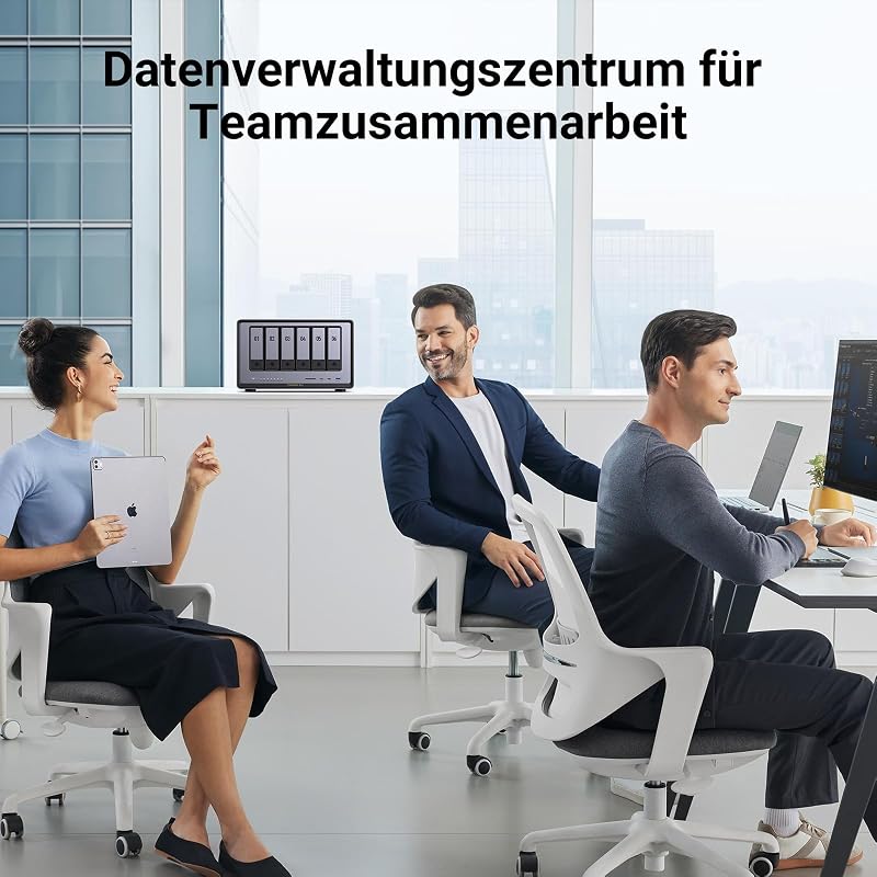 NASync DXP6800 Pro 6 Bay NAS für Teams und Unternehmen (ohne HDD)