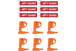 JAGASOL Chamber Flag, Safety Flag for Rifle, Handguns, Shotgun, and Pistol, 6 Chamber Flags with 6 Bright Orange Tags, Universal Compatibility Empty Chamber Indicators, Empty Chamber