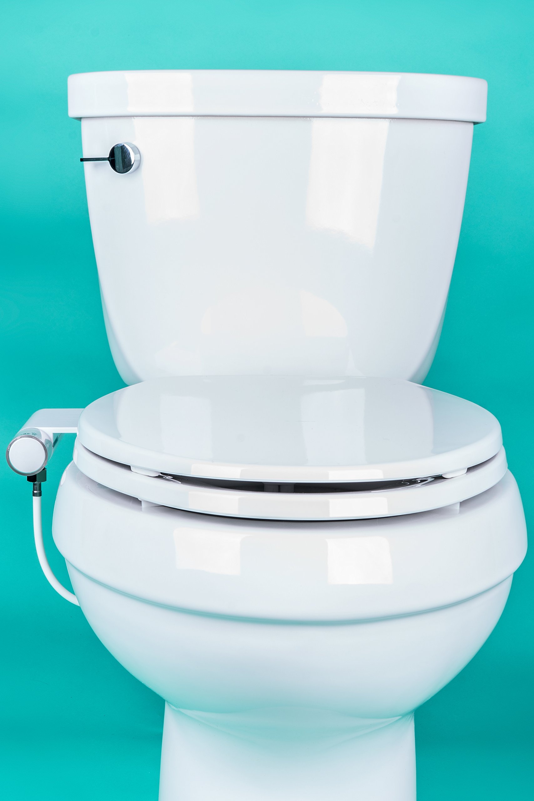 GenieBidet Rear Feminine Ultra Thin Toilet Attachment with Self