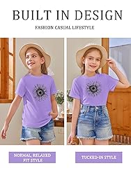 Girls Short Sleeve T Shirts Kids Summer Tops