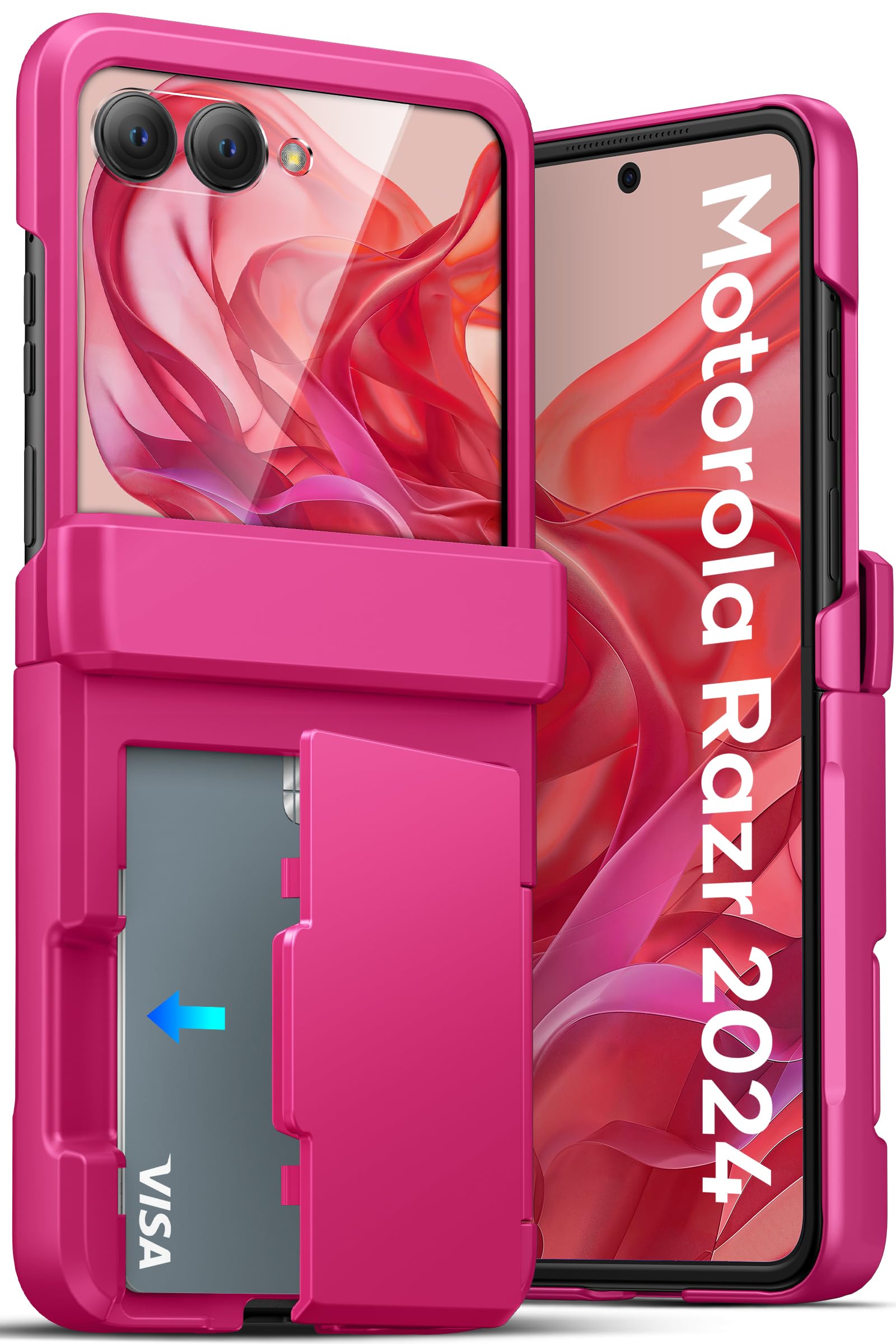 ATATOO for Motorola Razr 2024 Wallet Case with Card