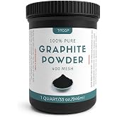 TITGGI Graphite Powder, 1 Quart Jar, Fine Black Graphite Raw | Material for Mechanical Maintenance, Resin, Pigment and DIY Workshop Projects