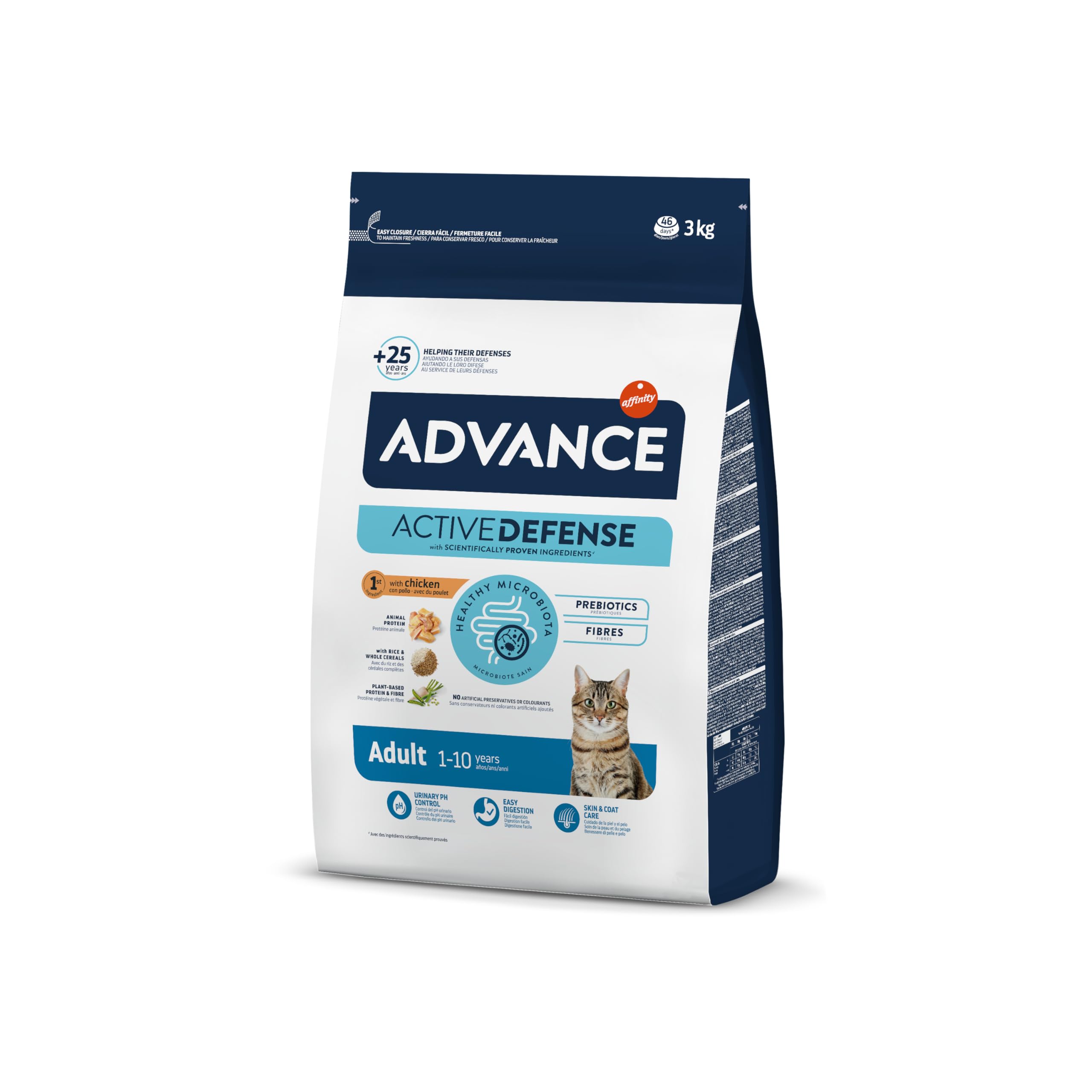 ADVANCE Adult chicken and rice dry food cat, 1-pack (1 x 3 kg)