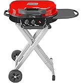 Coleman RoadTrip 225 Portable Propane Grill, 2-Burner Gas Grill with Matchless Ignition &amp; Adjustable Temperature Control, 11,000 BTUs of Power for Grilling, Tailgating, Camping, BBQ, &amp; More