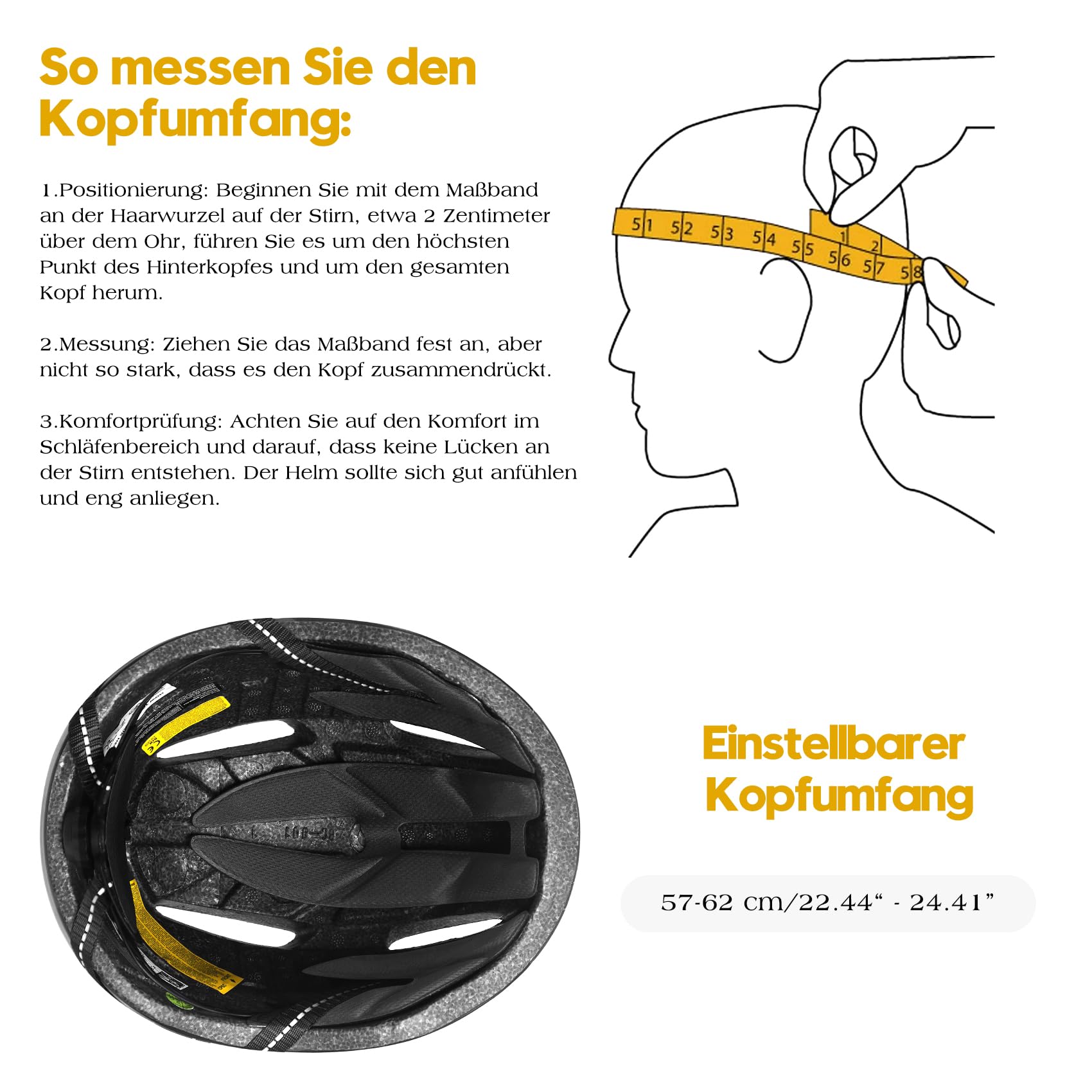 Fahrradhelm Herren Damen mit Abnehmbarem Magnetischem Visier, Ultraleichter Verstellbarer Bike Helm, Atmungsaktiver Radhelm für Erwachsene 6