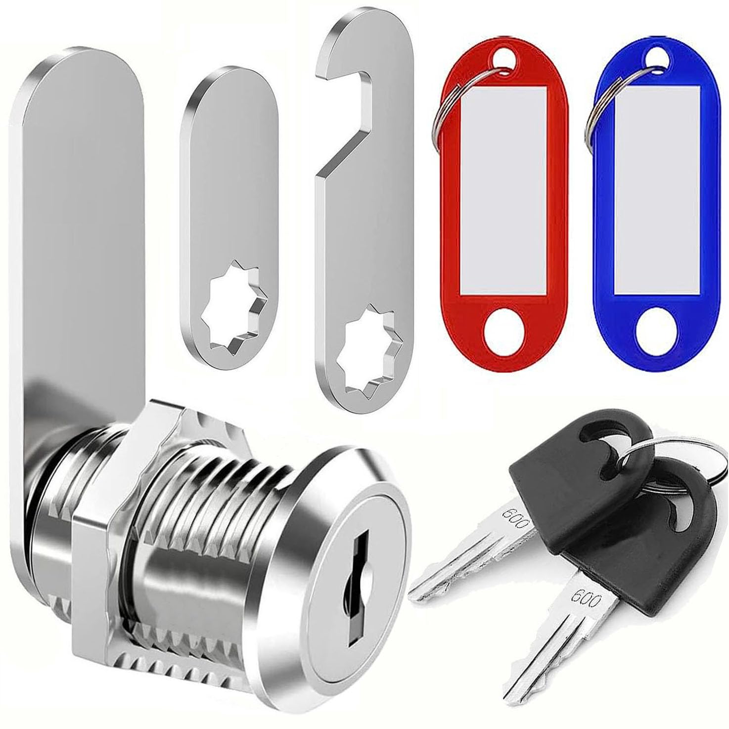 35MM Cam Lock with Keys Alike and Tags, ZiYuya Security Door Lock for Cabinet Cupboard Letterbox Mailbox Postbox Toolbox Lever Draw Dresser Locker Locks