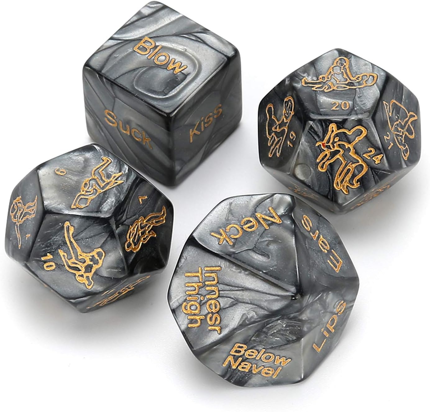 PKBQUEEN Funny Romantic Party Luminous Dice Game,Novelty Gift for Warm up Honeymoon bacherette Party,Him and Her, Bridal Shower, Groom Roast,Newlyweds, Wedding, Anniversary, Marriage