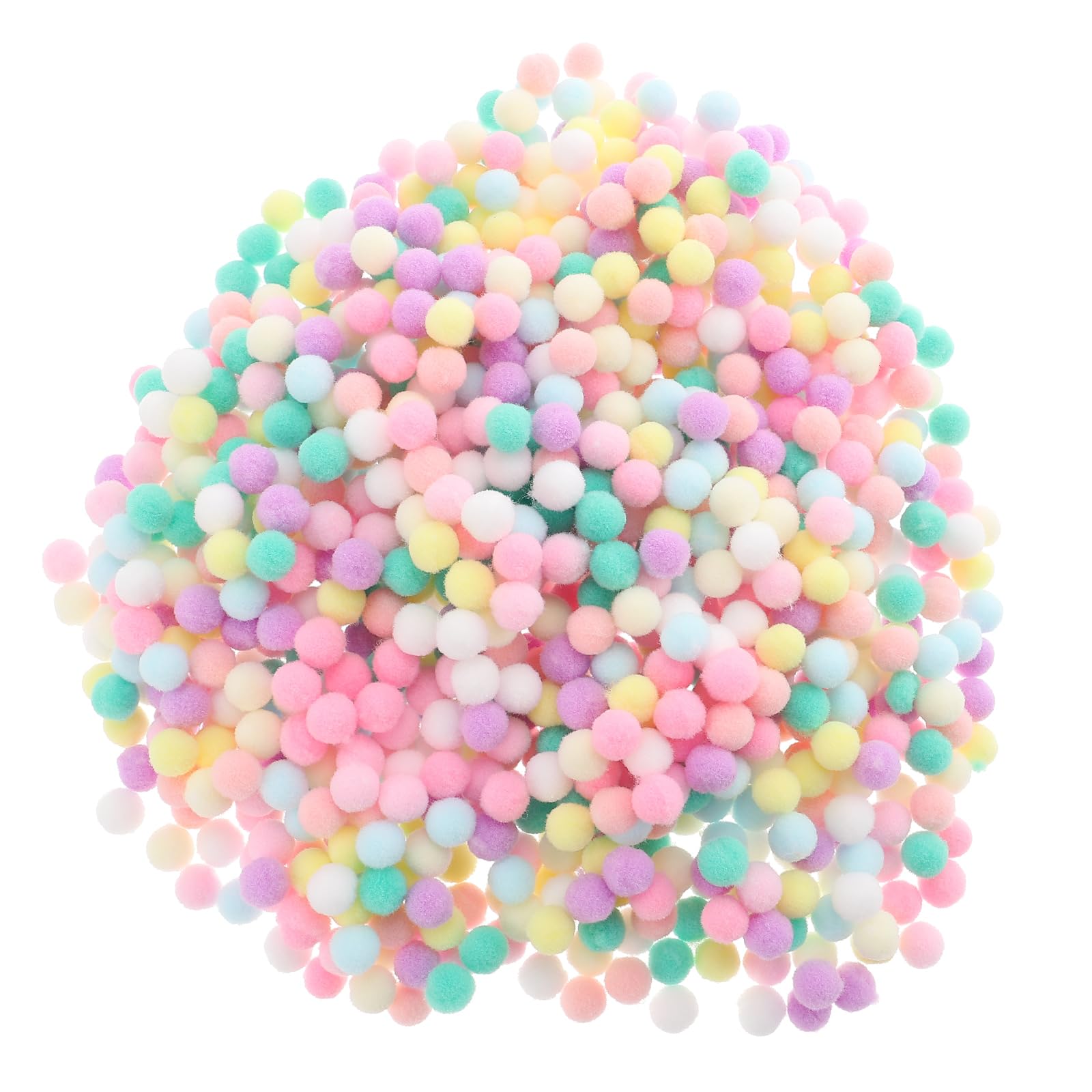 MAGICLULU 2000 Pieces Mini Pom Poms Fluffy Polyester Balls for DIY Clothes Hats Accessories Craft Decorations