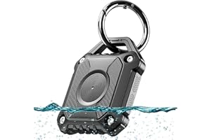 Air Tag Holder, IP68 Waterproof Air Tag Keychain,Hard TPU, 360° Full Protection with Key Ring for Apple Air Tags