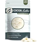Zatural Raw Cocoa Butter Wafers Deodorized – 100% Pure Food-Grade Prime-Pressed Cocoa Butter, Neutral Scent, for DIY Lotion L