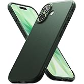 Ringke Onyx for iPhone 17 Case, [Feels Good in The Hand] Oil & Dirt Resistant, Individual Lens Covers for Cameras, Non-Slip Enhanced Grip Lightweight Cover - Dark Green
