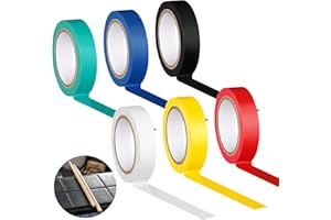 Konohan 6 Rolls Drum Stick Tape Drumstick Wrap Drumstick Tape Anti Slip for Drumming Accessories, 0.4 Inches Wide, 16.4 Yards Long(Multicolor)